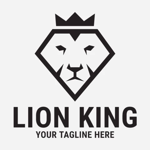 Lion King Logo Design Template