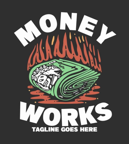 Modèle de conception de t-shirt vintage rouleau d'argent
