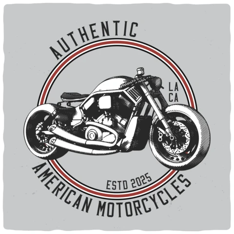 Legendary Riders Vintage T-shirt Design Template