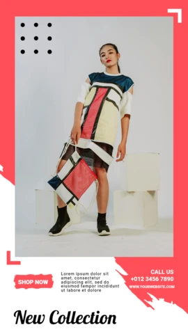 Neue Kollektion: Designvorlage für Instagram-Story-Posts