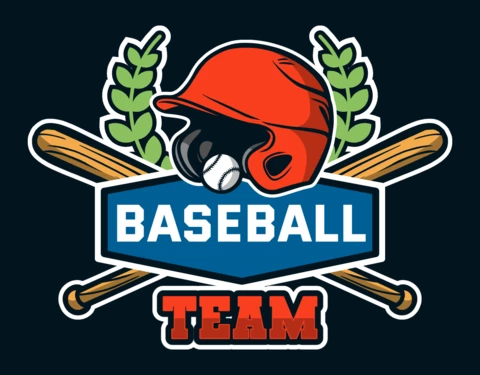 Plantilla de diseño de logotipo de equipo de béisbol