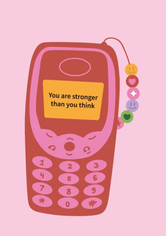 Citation puissante pour le design d'une affiche de téléphone portable nokia