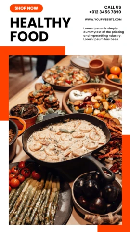 Striking Promotional Visuals Instagram Story Post Design Template