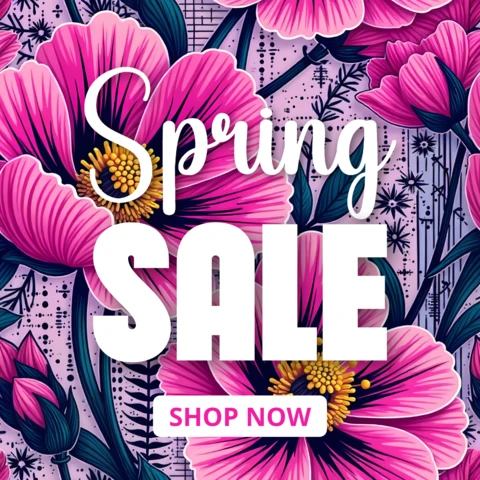 Plantilla de diseño de rebajas de primavera para promociones florales