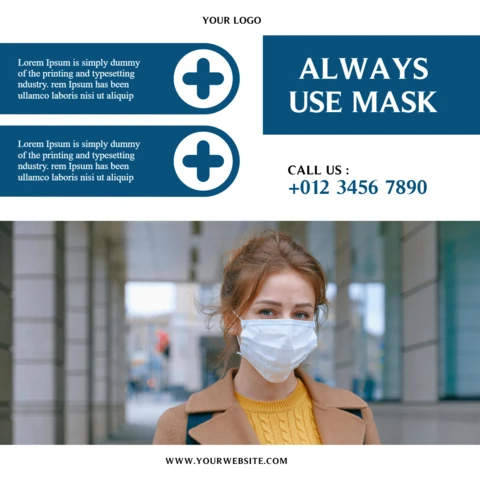 Medical Care Promotional Social Media Post Design Template