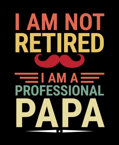 Modelo de design de camiseta "I am a professional papa