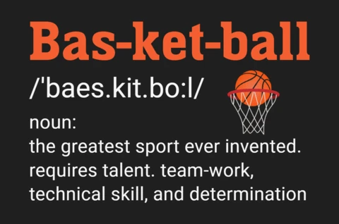Basketball Definition T-Shirt Design Template