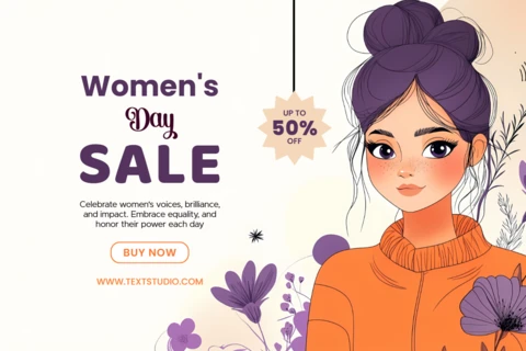 Women's Day Sale Design Template: Celebrate Empowerment with Style