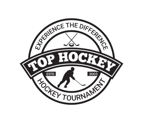 Hockey Tournament Sports Logo Design Template