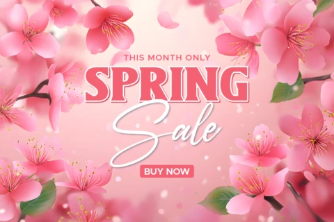 Frühling Blumenverkauf Vorlage Design - editierbare Förderung für saisonale Angebote