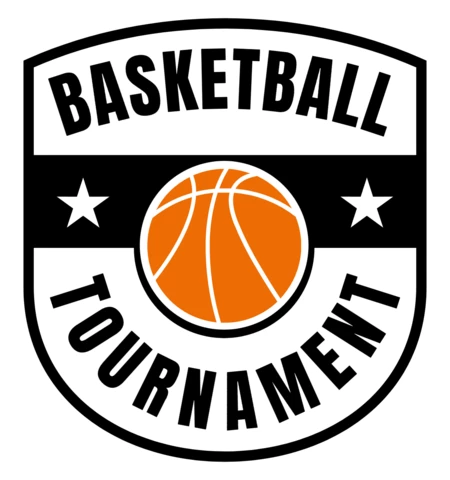 Plantilla de diseño de logotipo de torneo de baloncesto