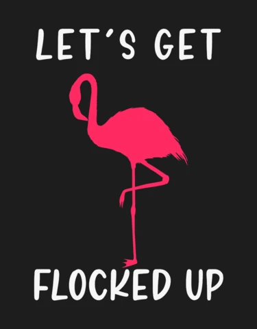 Modèle de t-shirt flamant rose floqué