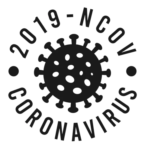 Szablon projektu logo wirusa Corona