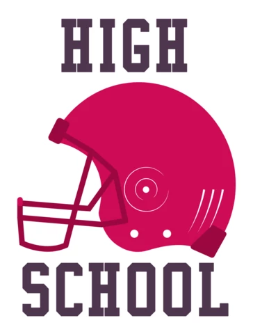Modèle de logo pour une école de football américain