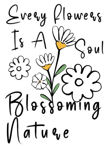 Floral Quote Design Template for Inspirational Posters