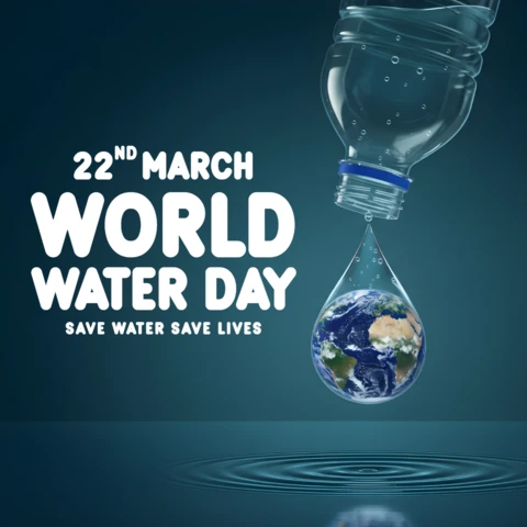 World Water Day 2026 Decorative Poster Highlighting Water Conservation, Sustainability, and Global Awareness Theme