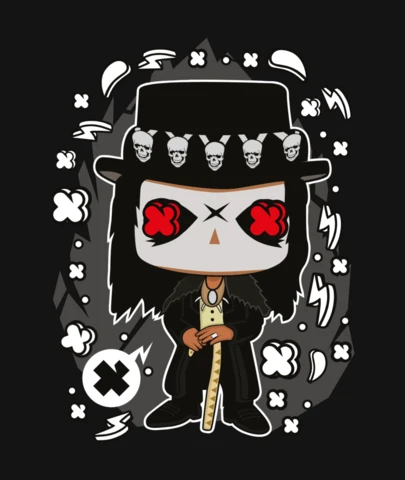 Modèle de t-shirt de la culture pop de Papa Legba