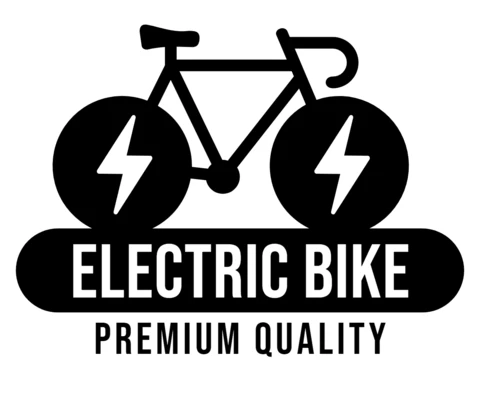 Premium Elektrofahrrad Logo Design Vorlage