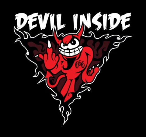 Devil Inside T-shirt Design Template
