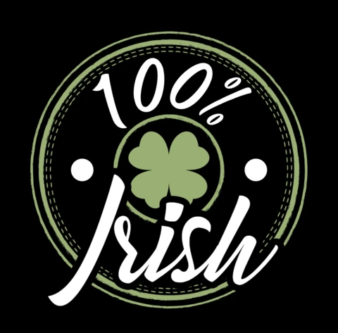 100% Irish Design Template for St. Patrick's Day Apparel