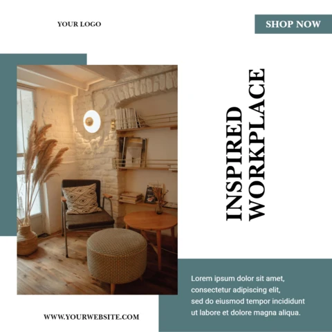 Modern Two-Tone Promotional Instagram Post Design Template