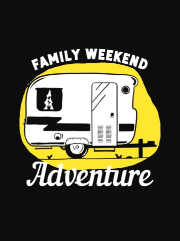 Family Weekend Adventure T-shirt Template Design