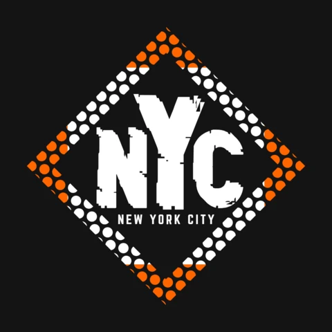 New York City Typography T-Shirt Design Template