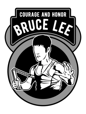 Bruce Lee Karate Character T-Shirt Design Template