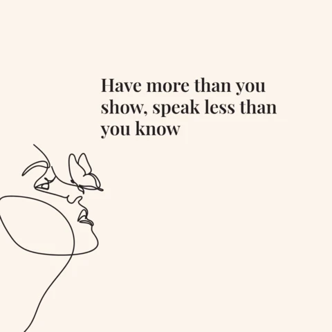Chic Line Art Wisdom Quote Instagram Post Design Template