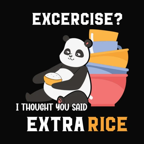 Lazy Panda Funny Quote T-Shirt Design