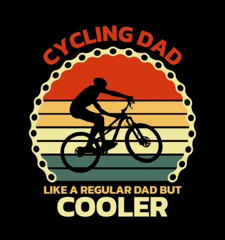 Modèle de t-shirt pour père cycliste