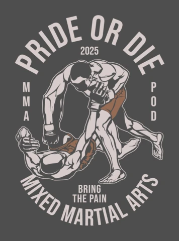Pride Or Die Mixed Martial Arts T-shirt Design Template