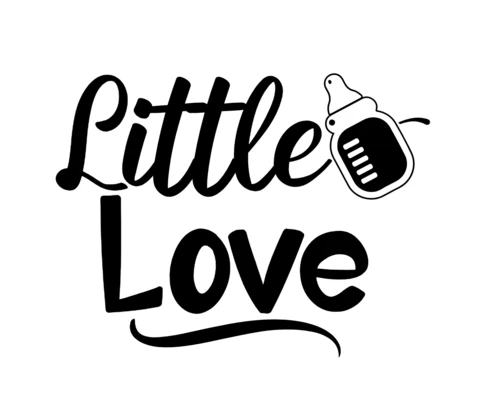 Plantilla de diseño de camiseta para bebé Little Love
