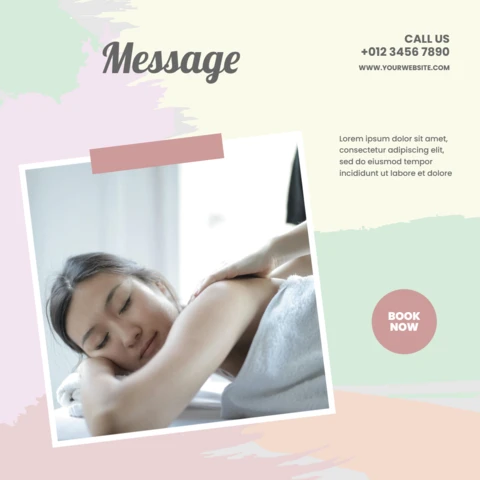 Amazing Beauty Pastel Advertising Social Media Post Design Template