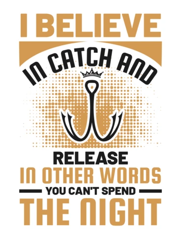 Vintage Typography Design Template for Fishing Enthusiasts