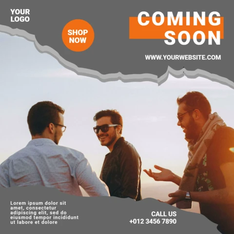 Casual Men Fashion Instagram Post Design Template