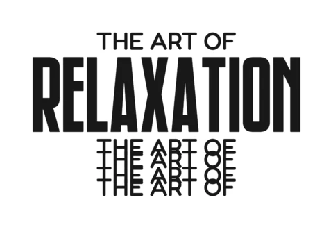 The Art of Relaxation Minimalist Meditative Typography T-Shirt Design Template