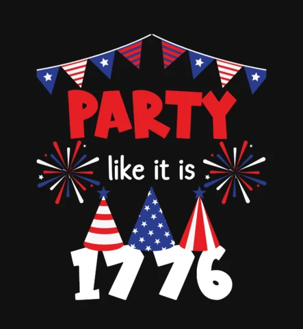 Party Like It Is America T-Shirt Design Template