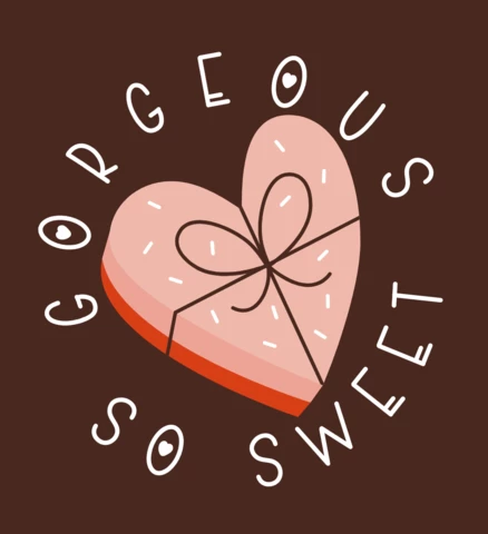 Valentines Day Cake T-shirt Template Design