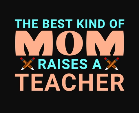 Modèle de t-shirt de la meilleure maman enseignante