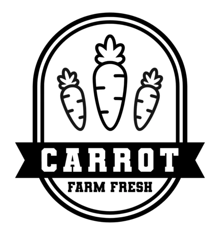 Fresh Carrot Logo Design Template