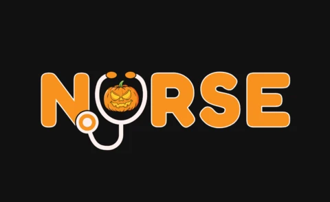 Halloween Nurse T-Shirt Design Template
