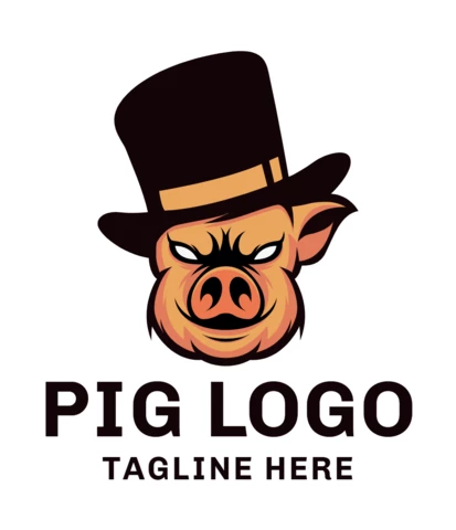 Pig Logo Design Template