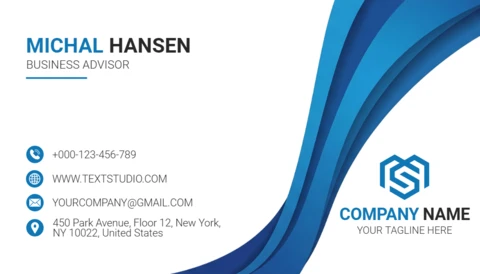 Creative Professional Business Card Template Sleek Green Accents and Corporate Composition