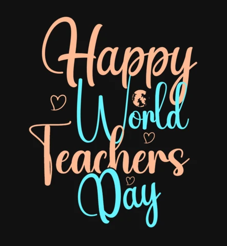 Happy World Teachers Day T-Shirt Design Template