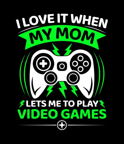 ビデオゲームTシャツデザインテンプレート