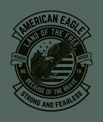 American Eagle T-Shirt Design Template