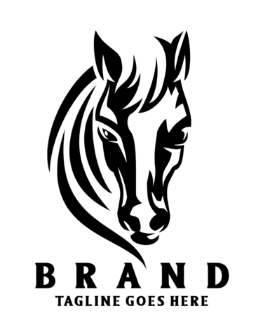 Mustang Horse Logo Design Template