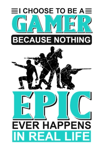 Epic Gamer Design Template with Bold Typography and Graphic Style