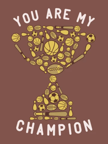 Champion Cup T-Shirt Design Template